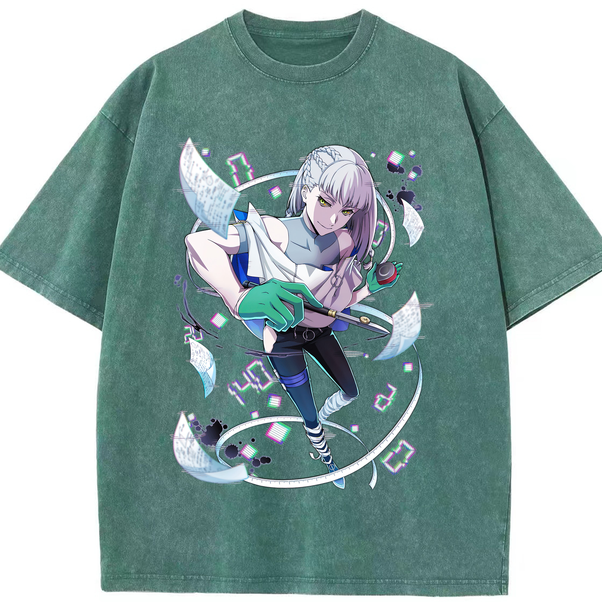 （画像用） 文豪ストレイドッグス Bungo Stray Dogs 綿100% ヴィンテージ風 半袖Tシャツ（フロントプリント）